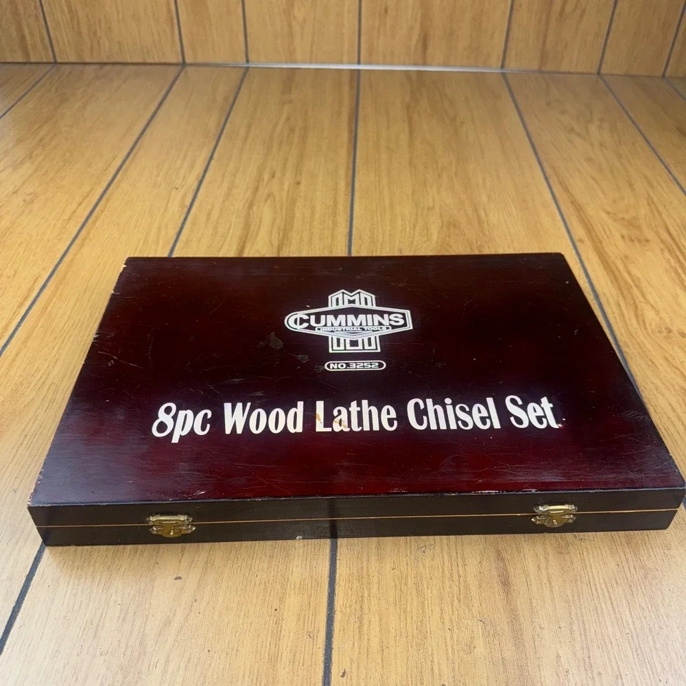 Cummins Industrial Tools 8pc Wood‎ Lathe Chisel Set No.3252 Woodworking